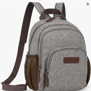 Small Backpack Purse for Women, Convertible Backpack Purse Sling Bag- Gray